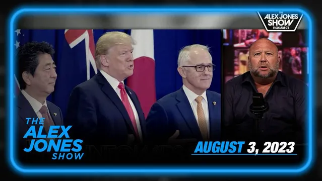 Alex Jones Show – Republic In Crisis: President Trump Criminally Charged For Jan 6 While Ray Epps Walks Free – THURSDAY FULL SHOW 08/03/23