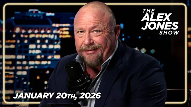 TUESDAY TRANSMISSION: Trump Is On His Way To Davos As Tensions With Europe Reach Historic Highs! Two Officers Shot In Portland During Antifa Action At ICE Facility! Ilhan Omar Officially Under Criminal Investigation For Record Welfare Fraud! PLUS- Stock Market Drops! Journalist Ezra Levant Of Rebel News Joins The Alex Jones Show Reporting From The World Economic Forum In Davos, Switzerland! Watch His Confrontation With Justin Trudeau, Katy Perry, Eric Schmidt, & Others HERE! MUST-WATCH/SHARE! — FULL SHOW 1/20/26