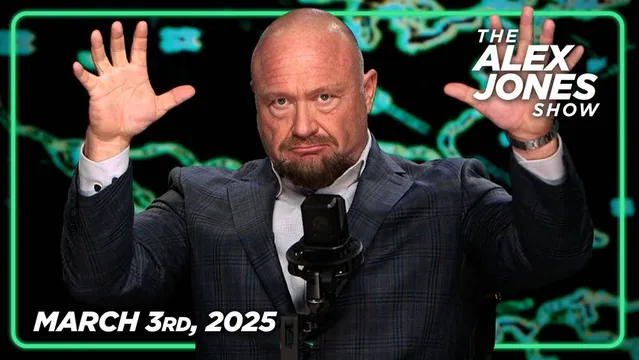MONDAY FULL SHOW 3/3/25 — Trump’s Approval Rating Surges To An All-Time High As Americans Embrace The DOGE Renaissance! PLUS, Ukrainian Dictator Caught In New Massive Lies! This Is An Absolute Must-Watch/Share Edition Of The Alex Jones Show!