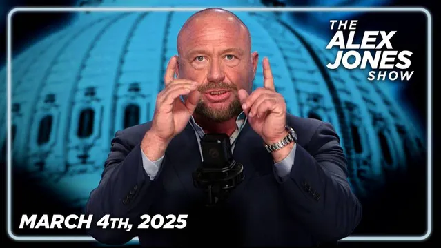 TRADE WAR TUESDAY: Trump Tariffs Hit, Shaking Globalist System To Its Foundations! PLUS, Zelensky Publicly Surrenders To Trump, Says He Will “Work Under Trump’s Strong Leadership!” This Is An Absolute Must-Watch/Share Edition Of The Alex Jones Show! — FULL SHOW 3/4/25