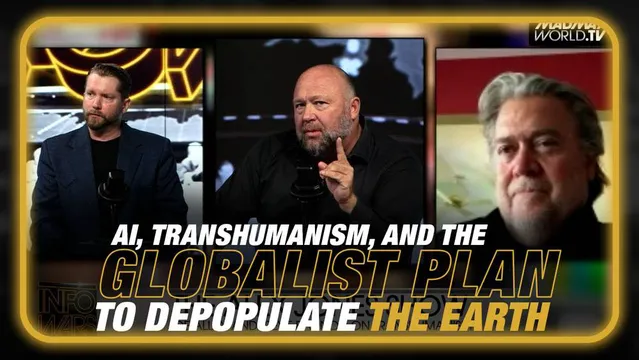 Alex Jones And Steve Bannon Do The Deep Dive On AI, Transhumanism, And The Globalist Plan To Depopulate The Earth - Must Watch!