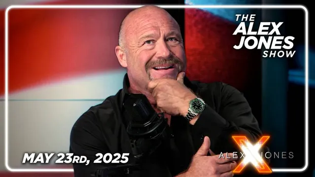 FRIDAY FULL SHOW 5/23/25 — As Promised, Trump Targets The EU Commission Dictatorship With 50% Tariffs! DOGE Discovers Outgoing Biden Admin Stole $93 Billion From Dept. Of Energy Days Before Trump Was Sworn In! Plus, Israel May Strike Iran Within Days! Must-Watch/Share Edition Of The Alex Jones Show!