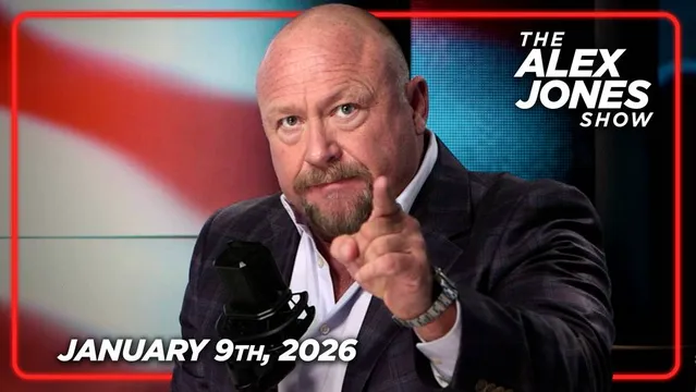 FRIDAY FULL SHOW 1/9/26: Tens Of Thousands Of Leftists Call For The Death Of All ICE Agents In New York, Woman Who Rammed ICE In Minnesota Was Part Of “ICE Watch Antifa Super Soldiers!” PLUS, President Trump Has Effectively Pulled The US Out Of The United Nations, Says Top NWO Expert William F. Jasper! FINALLY, 2A Advocate Kyle Rittenhouse Joins Alex Jones In-Studio To Discuss What’s Happening In Minnesota, Gun Rights, His Personal Life & Why He's Getting Back In The Fight! MUST-WATCH/SHARE!