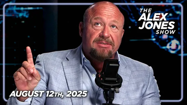 FULL TUESDAY SHOW 8/12/25 — Alex Jones Answers The Question: Is President Trump Preparing To Plunge America Into Martial Law?! NATO/EU Join Zelensky In A Pledge To Block Trump's Ukraine War Peace Deal! PLUS, New Studies Prove The COVID mRNA Shots Trigger Turbo Cancers! MUST-WATCH/SHARE TRANSMISSION!