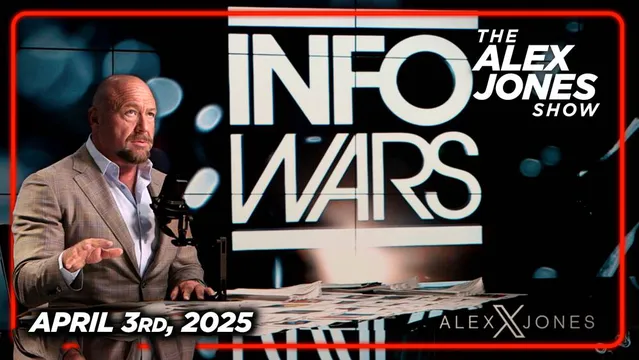 THURSDAY FULL SHOW 4/3/25 — The Great Trade War Of 2025 Has Begun! Alex Jones Covers The Latest Developments As President Trump Leads America Out Of Our Long Surrender To The Globalist System! Plus, Fresh And Fit Podcast Host Myron Gaines Joins Infowars In-Studio!