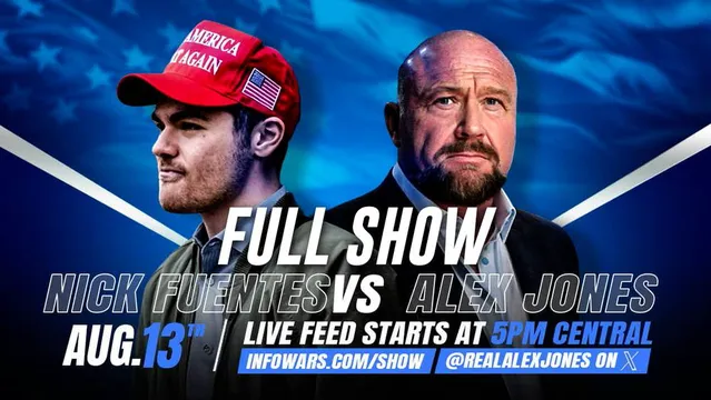 FULL SHOW: Nick Fuentes/Alex Jones Debate President Trump's Move To Put National Guard Troops On The Streets Of Washington DC!