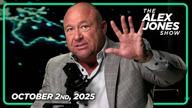 THURSDAY TRANSMISSION: Federal Judge Clears The Way For Soros-Backed Judge To Close Infowars As Early As TODAY As Left’s War On Free Speech Goes Into High Gear! PLUS, Polls Show Democrat Gov Shutdown Has BLOWN UP In Their Faces! Alex Jones Network App Shoots To #6 In Global News Less Than 24 Hours! MUST-WATCH/SHARE! — FULL SHOW 10/2/25