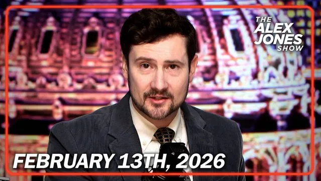 Alex Jones Show: Caught Red-Handed! Alex Jones Files Major Civil Rights Lawsuit Against Democratic Party For Conducting Tyrannical Lawfare Against Infowars & The American People! Plus, New Epstein Revelations Continue to Devastate Entire Political Class! - FULL SHOW - 02.13.2026