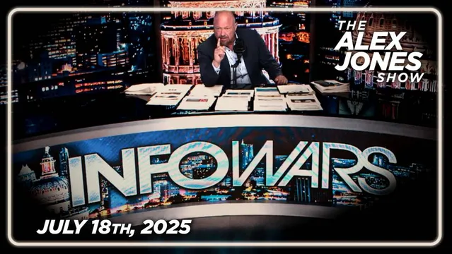 POWERFUL FRIDAY FULL SHOW 7/18/25 — WSJ Caught Red-Handed Launching New Massive Epstein/Trump Hoax, DJT Announces Lawsuit, Stephen Colbert Cancelled After Total Viewership Collapse! Plus, Fed Chair Powell Under Criminal Investigation! James O'Keefe Joins Alex Jones Live In-Studio To Reveal His Latest Undercover Investigations! MUST-WATCH/SHARE!