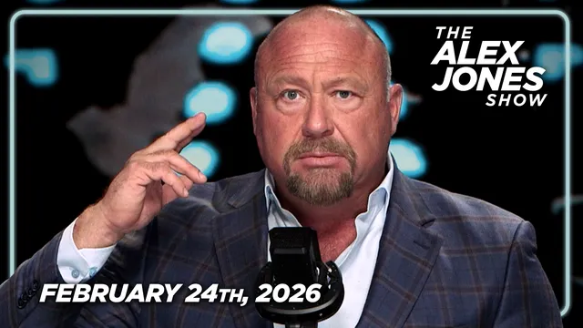 TUESDAY TRANSMISSION: Trump Says He’s Ready To Send Troops to Mexico NOW! PLUS, Alex Jones Was Right Again- Newly Discovered Epstein DEA Investigation Files Confirm He Was Running Guns, Drugs, & Sex Slaves For The CIA Out Of Airports In Ohio, New Jersey, & New Mexico! ALSO, In Newly Released Epstein Emails, Richard Branson Asks Jeffrey Epstein To Bring His Sex 'Harem' To Their Future Meetings & Talks Up The Great Work That Bill Gates Is Doing With Epstein! Ted Nugent Joins Alex Jones & Takes A Flamethrower To The Democrats For Publicly Backing The Mexican Cartels & Warns That Only The 2nd Amendment Is Protecting The USA From Mexico's Fate! FINALLY, Republican Gubernatorial Candidate For Governor Mike Lindell Hosts The Final Hour Of The Alex Jones Show! — FULL SHOW 2/24/26