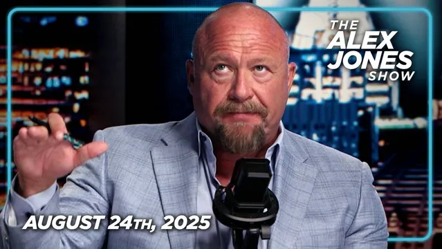 SUNDAY LIVE: Alex Jones Has Received Exclusive Mega-Bombshell Information From The DOJ That Will Shake The Foundations Of The United States! PLUS, Ghislaine Maxwell Admits Father Was An Intelligence Asset, & She Never Saw Trump Act Inappropriately With Young Girls In Newly Released DOJ Transcripts! – FULL SHOW 8/24/25 — Must-Watch/Must Share Transmission!