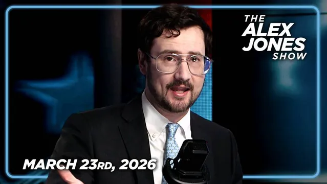 FULL MONDAY ALEX JONES SHOW: US Postpones Military Strikes On Energy Infrastructure, Iran Calls Trump To Start Negotiations! Trump Stresses No Nuclear Weapons For Iran & Warns US Will ‘Just Keep Bombing’ If Talks Fail! PLUS, ICE Agents Deployed To US Airports Amid TSA Chaos! CEO Of http://Muckraker.com Anthony Rubin Joins The Alex Jones Show To Detail His Latest Exposés Revealing Criminal Petitioners Exchanging Cash, Cigarettes, & Drugs For Signatures In California! ALSO, Author Brandon Weichert Makes Bold Predictions On The Future Of The Iran War! FINALLY, Former Navy SEAL & Counterterrorism Expert, Matt Bracken, Details How A Ground Invasion In Iran Would Unfold If Trump Decides To Make The Order! THIS IS MUST-WATCH/SHARE INFO! — 3/23/26