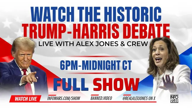 FULL SHOW: The Historic Trump-Harris Debate Coverage LIVE Here With Analysis By Alex Jones, Owen Shroyer, Roger Stone & Other Experts!